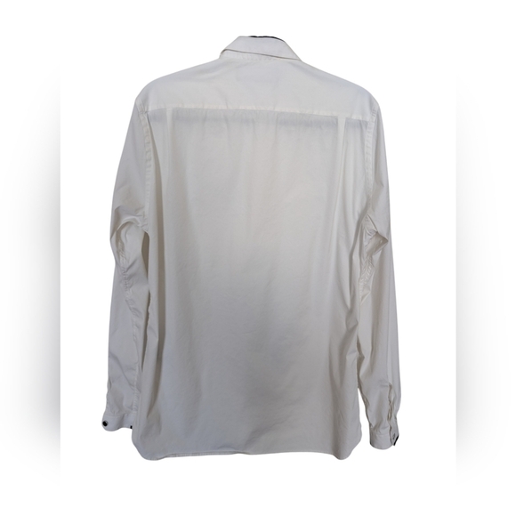 The Kooples classic button down white with black details sz M - Picture 2 of 6